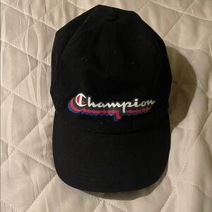Champion Black Baseball Cap -One Size